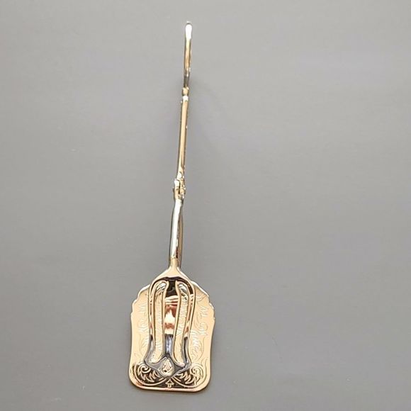 Vintage Silver Plated Pastry Server Tongs - Picture 2 of 5